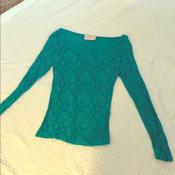 Long sleeve lace shirt - Picture 1 of 3